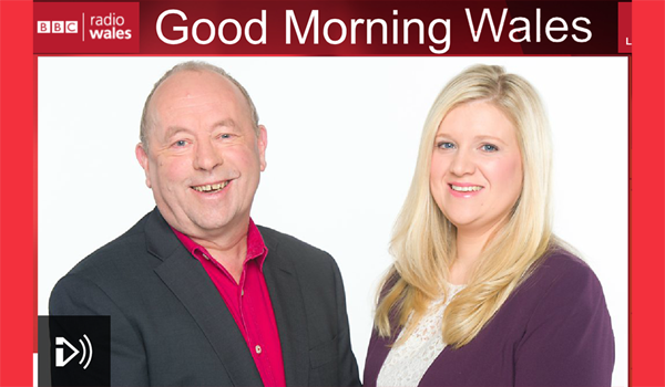 image of BBC Radio Wales Good Morning Wales presenters