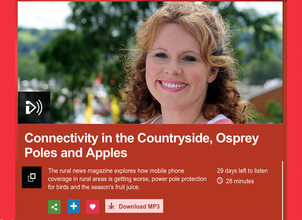 Image from BBC Radio Cymru / Wales 'Country Focus' programme where the issue was featured