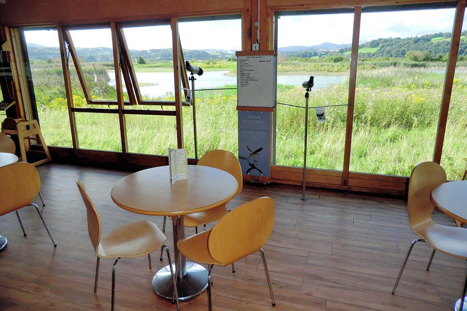 RSPB Conwy Bird Reserve Cafe where 2 out of 3 meetings thus far have taken place
